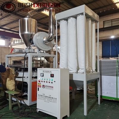 600kg/H 10mm HDPE Pulverizer With Air Cooled Chiller